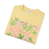 Blessed Floral T-Shirt — Pastel Flower Graphic Tee