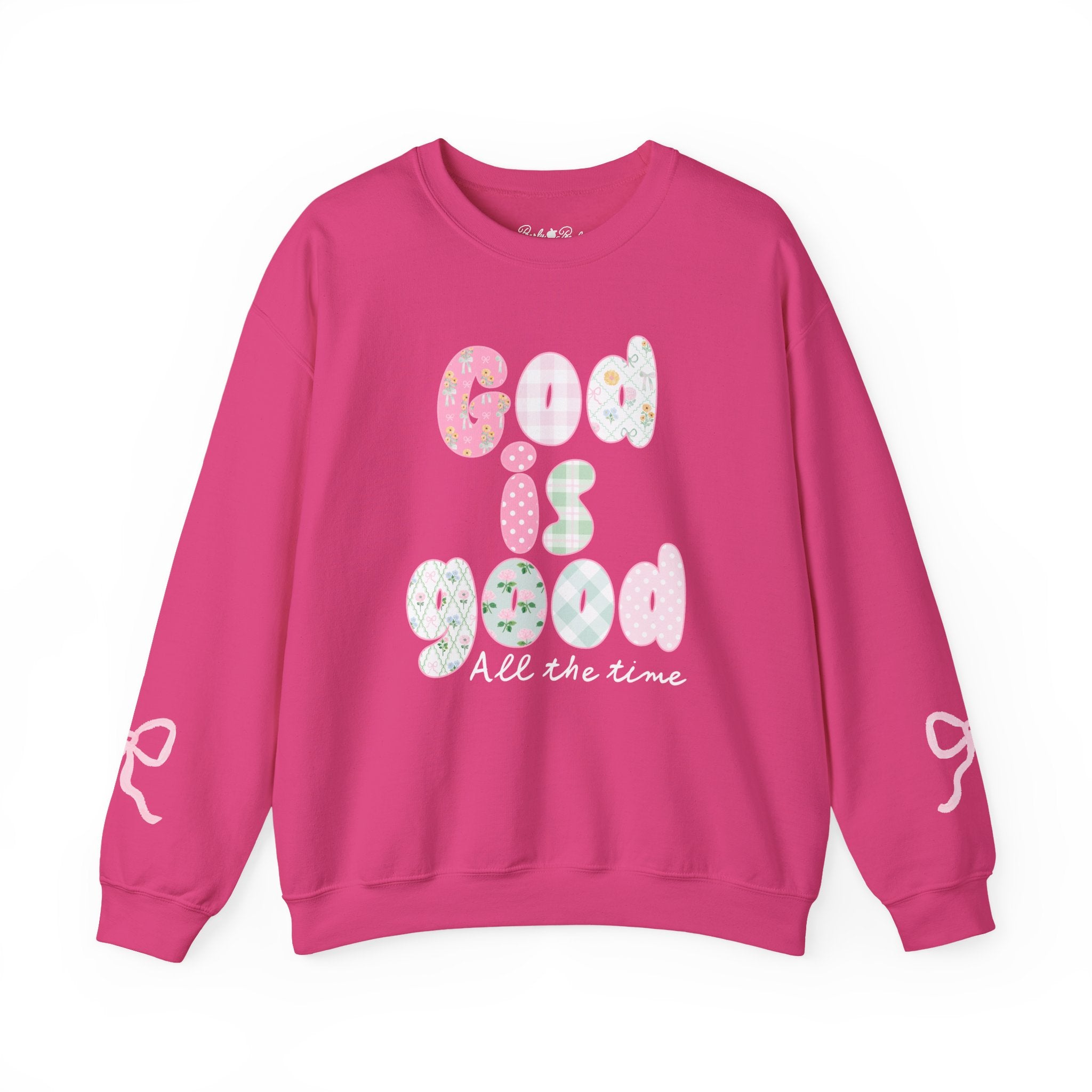 Pastel Blessings Sweatshirt "God Is Good All the Time"