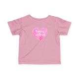 Infant Tee — Pink Heart "Mama's Sweetheart" Baby Shirt