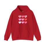 Valentine 'Be Mine' Heart Grid Hoodie