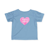 Infant Tee — Pink Heart "Mama's Sweetheart" Baby Shirt