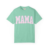 Mama Floral Graphic Tee — Pastel Pink "MAMA" Cotton T-Shirt