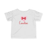 Valentine Heart & Bow Personalized Tee
