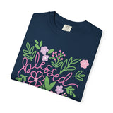 Blessed Floral T-Shirt — Pastel Flower Graphic Tee