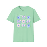 Prayer Changes Things Floral T-Shirt — Blue & Pink Ribbon Comfort Tee