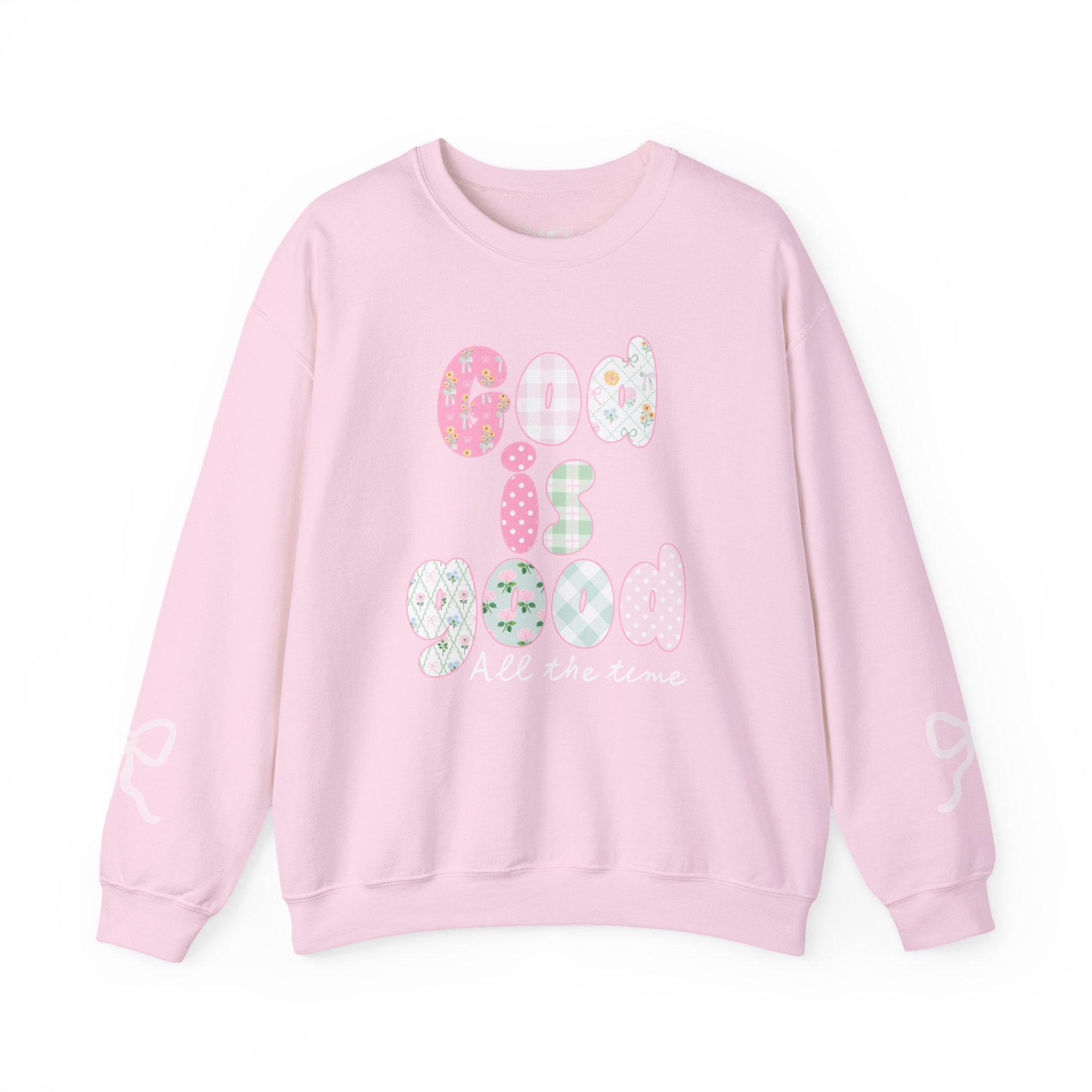 Pastel Blessings Sweatshirt "God Is Good All the Time"