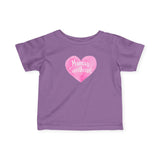 Infant Tee — Pink Heart "Mama's Sweetheart" Baby Shirt
