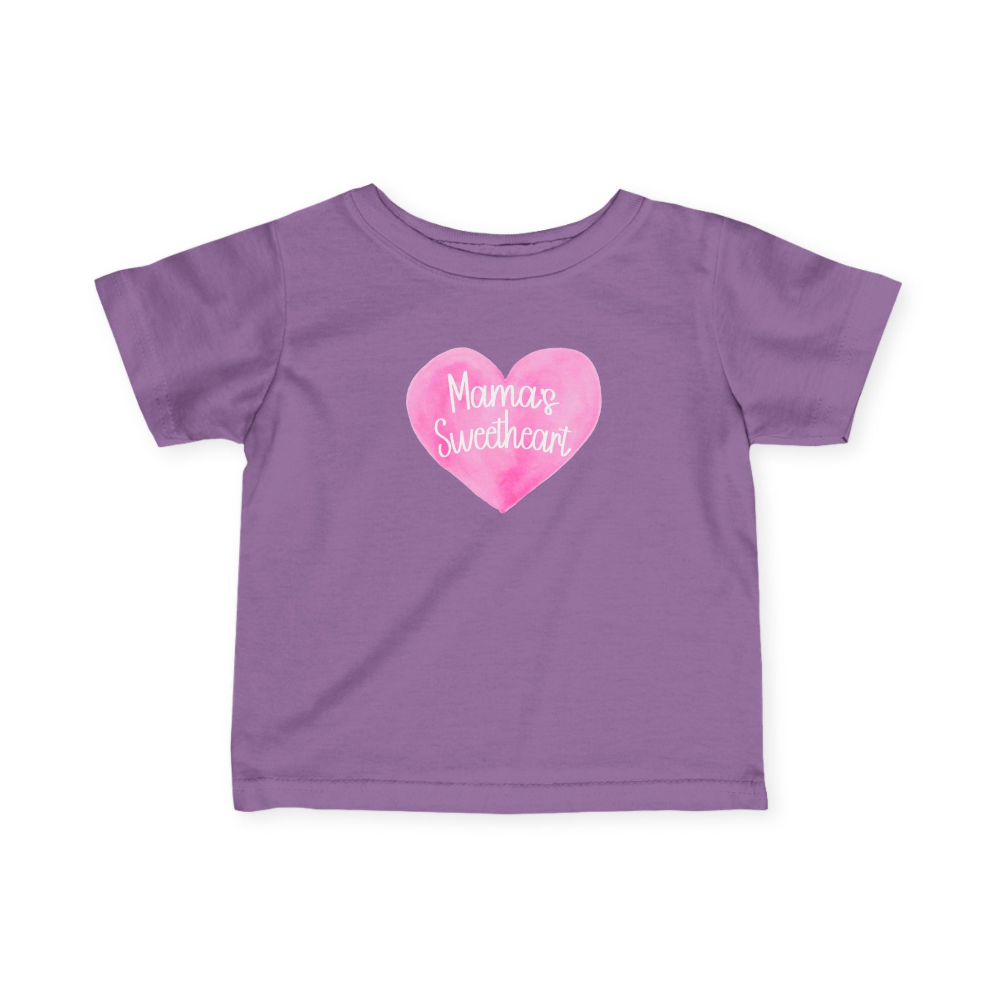 Infant Tee — Pink Heart "Mama's Sweetheart" Baby Shirt
