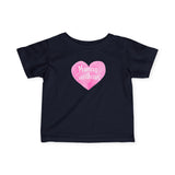 Infant Tee — Pink Heart "Mama's Sweetheart" Baby Shirt