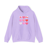 Valentine 'Be Mine' Heart Grid Hoodie