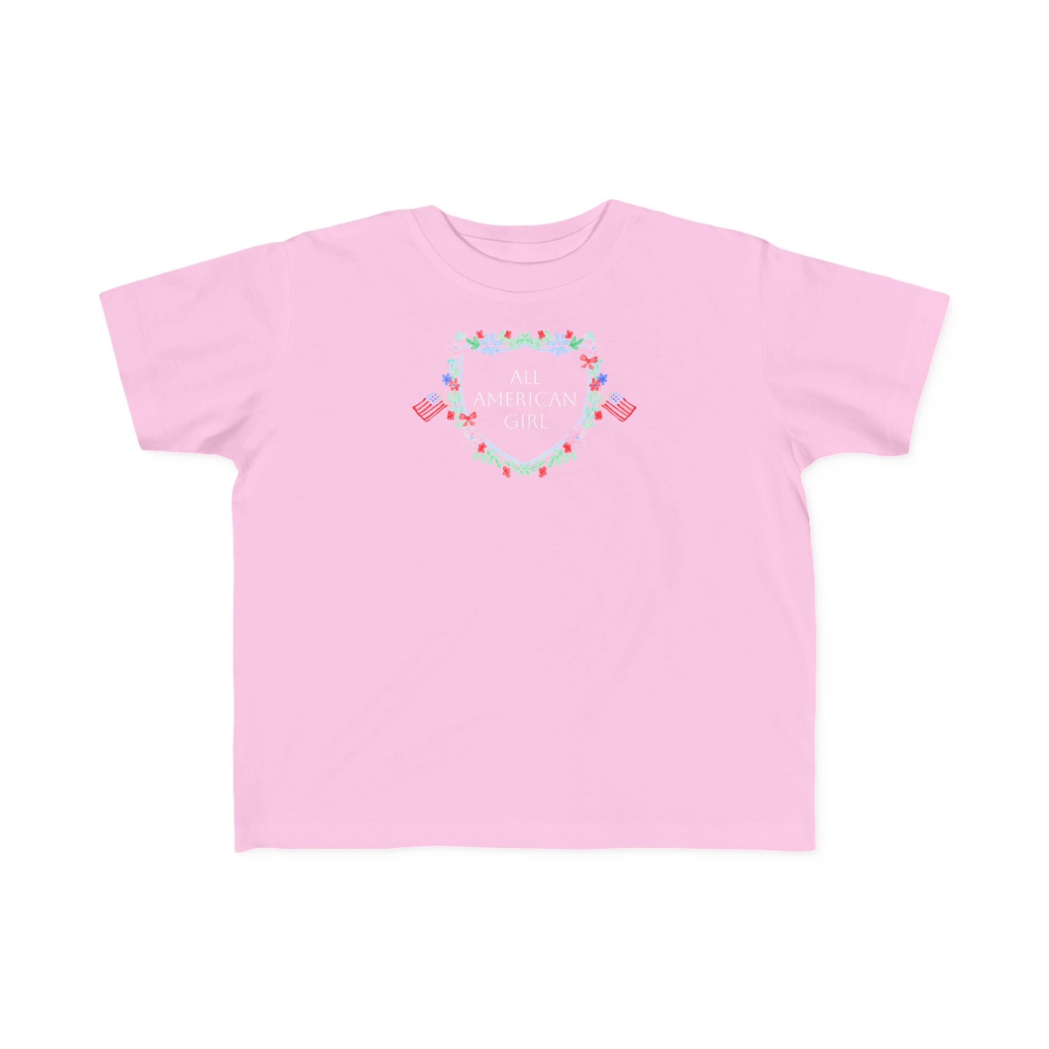 All-American Girl Cutie Floral Graphic Tee