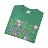 Blessed Floral T-Shirt — Pastel Flower Graphic Tee