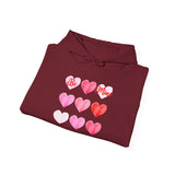 Valentine 'Be Mine' Heart Grid Hoodie