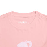 Toddler Tee — Pink Doll Barbi Silhouette with Florals Personalized