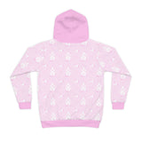 Kids Pink Fairy Castle Hoodie — All-Over Print Children's Pullover