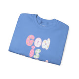 Pastel Blessings Sweatshirt "God Is Good All the Time"