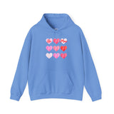 Valentine 'Be Mine' Heart Grid Hoodie