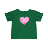 Infant Tee — Pink Heart "Mama's Sweetheart" Baby Shirt