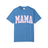 Mama Floral Graphic Tee — Pastel Pink "MAMA" Cotton T-Shirt