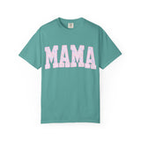 Mama Floral Graphic Tee — Pastel Pink "MAMA" Cotton T-Shirt