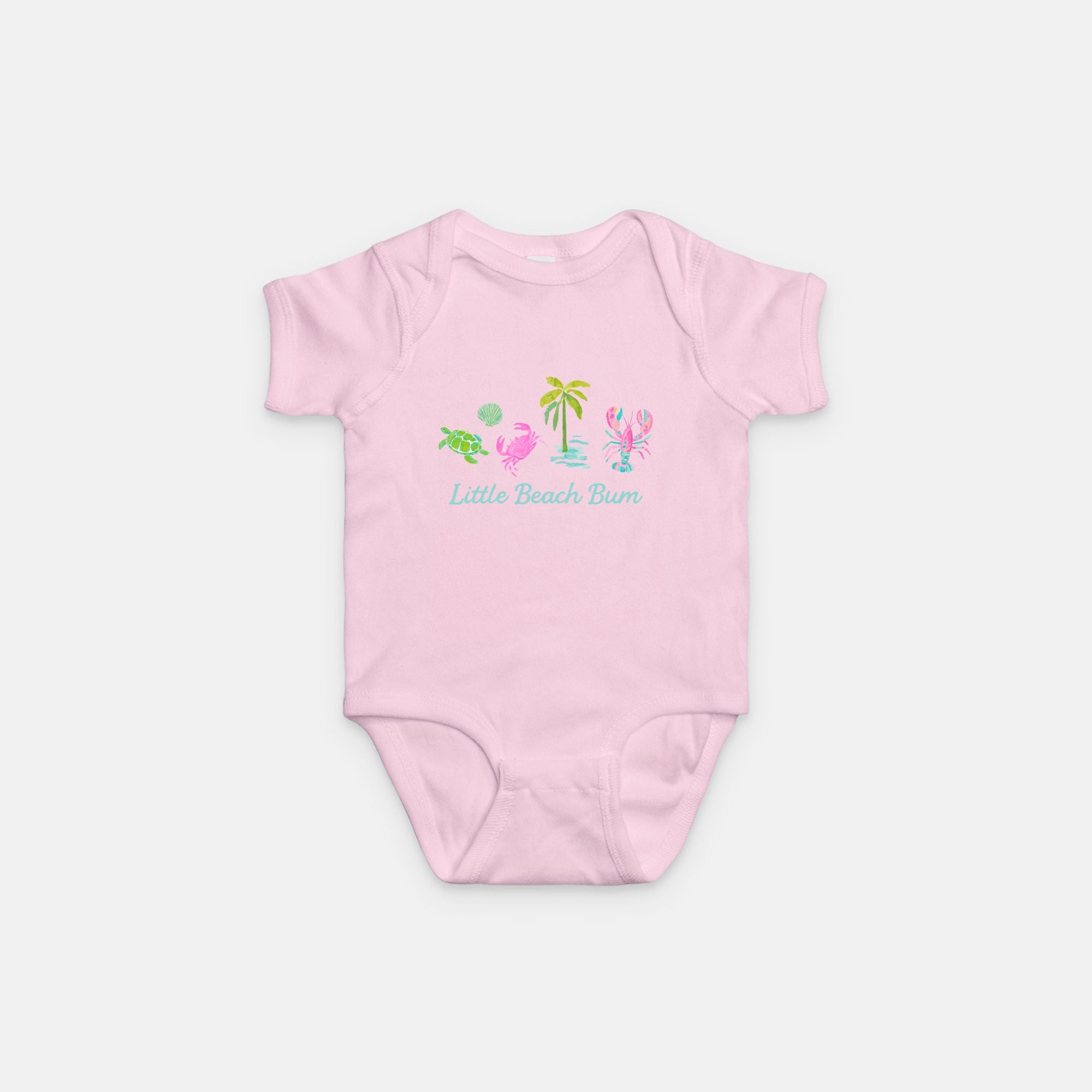 Palm & Pink Crabbie Cutie Onesie