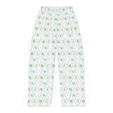 Floral Argyle Women's Pajama Pants – Pastel Cozy Lounge Sleepwear