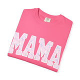Mama Floral Graphic Tee — Pastel Pink "MAMA" Cotton T-Shirt