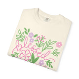 Blessed Floral T-Shirt — Pastel Flower Graphic Tee