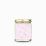Bow-Kissed Blossom Candle