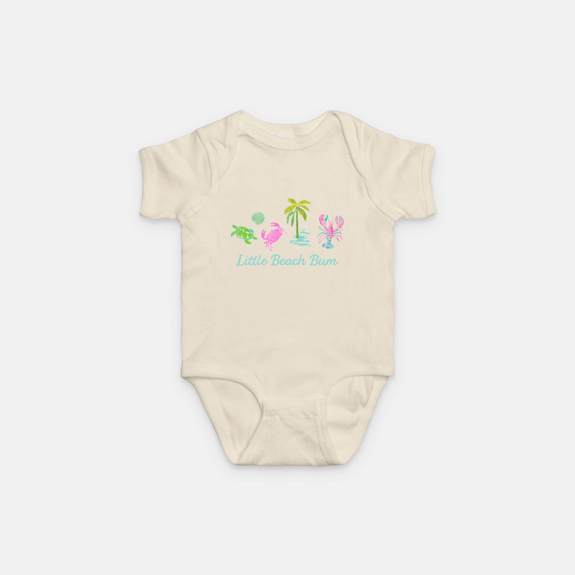 Palm & Pink Crabbie Cutie Onesie