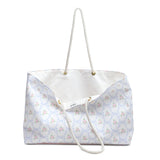 Floral Heart Pattern Weekender Bag – Pastel Travel Tote