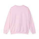 Floral Heart Bow Sweatshirt — Pastel Romantic Crewneck for Women