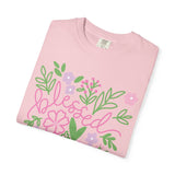 Blessed Floral T-Shirt — Pastel Flower Graphic Tee