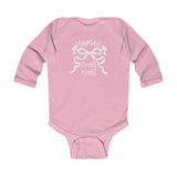 Valentine's Day - "Mama's Sweetheart" Bow & Hearts Long Sleeve Onesie