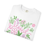 Blessed Floral T-Shirt — Pastel Flower Graphic Tee