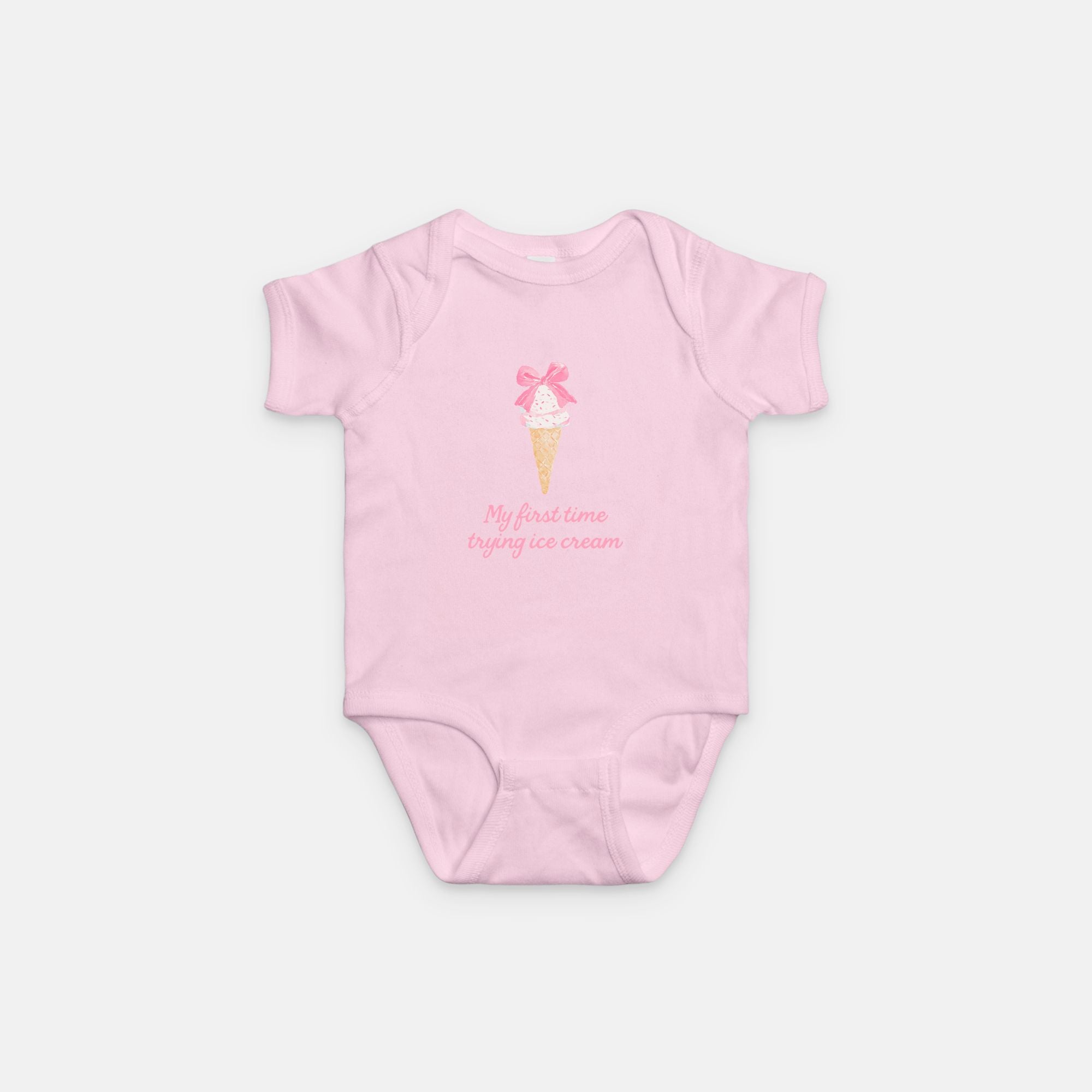 Sugar Bow First Ice Cream Onesie
