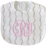 Blush Vine Monogram Bib