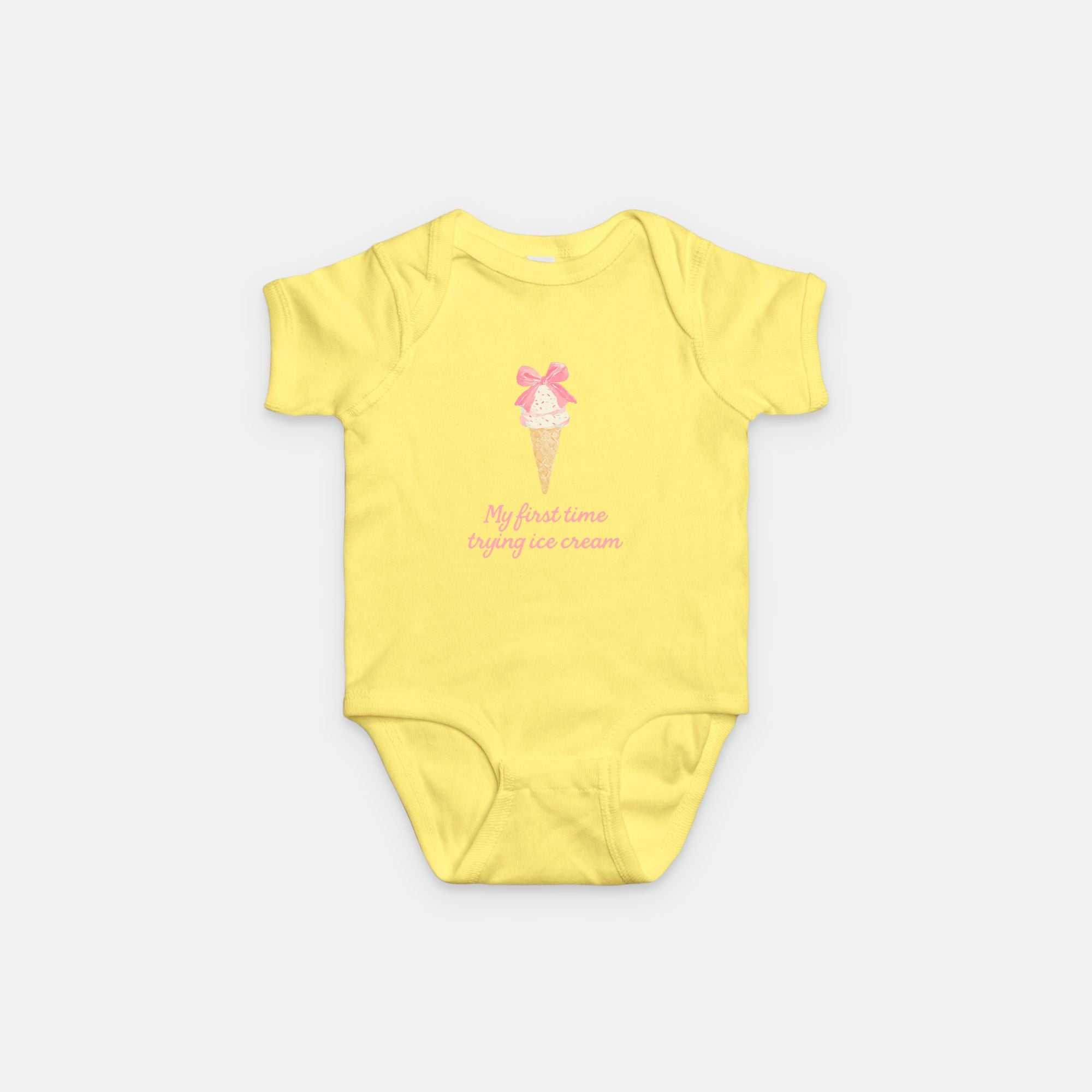 Sugar Bow First Ice Cream Onesie