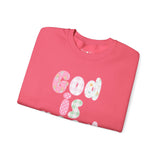 Pastel Blessings Sweatshirt "God Is Good All the Time"