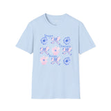 Prayer Changes Things Floral T-Shirt — Blue & Pink Ribbon Comfort Tee