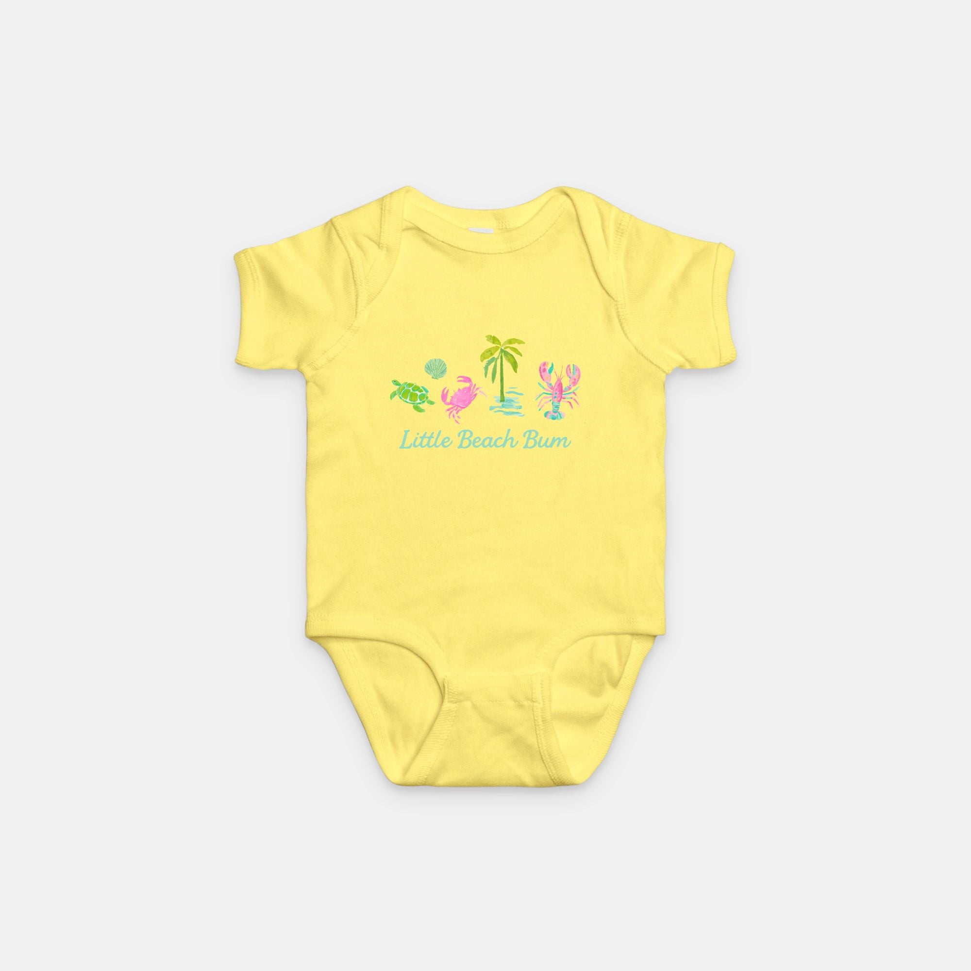 Palm & Pink Crabbie Cutie Onesie