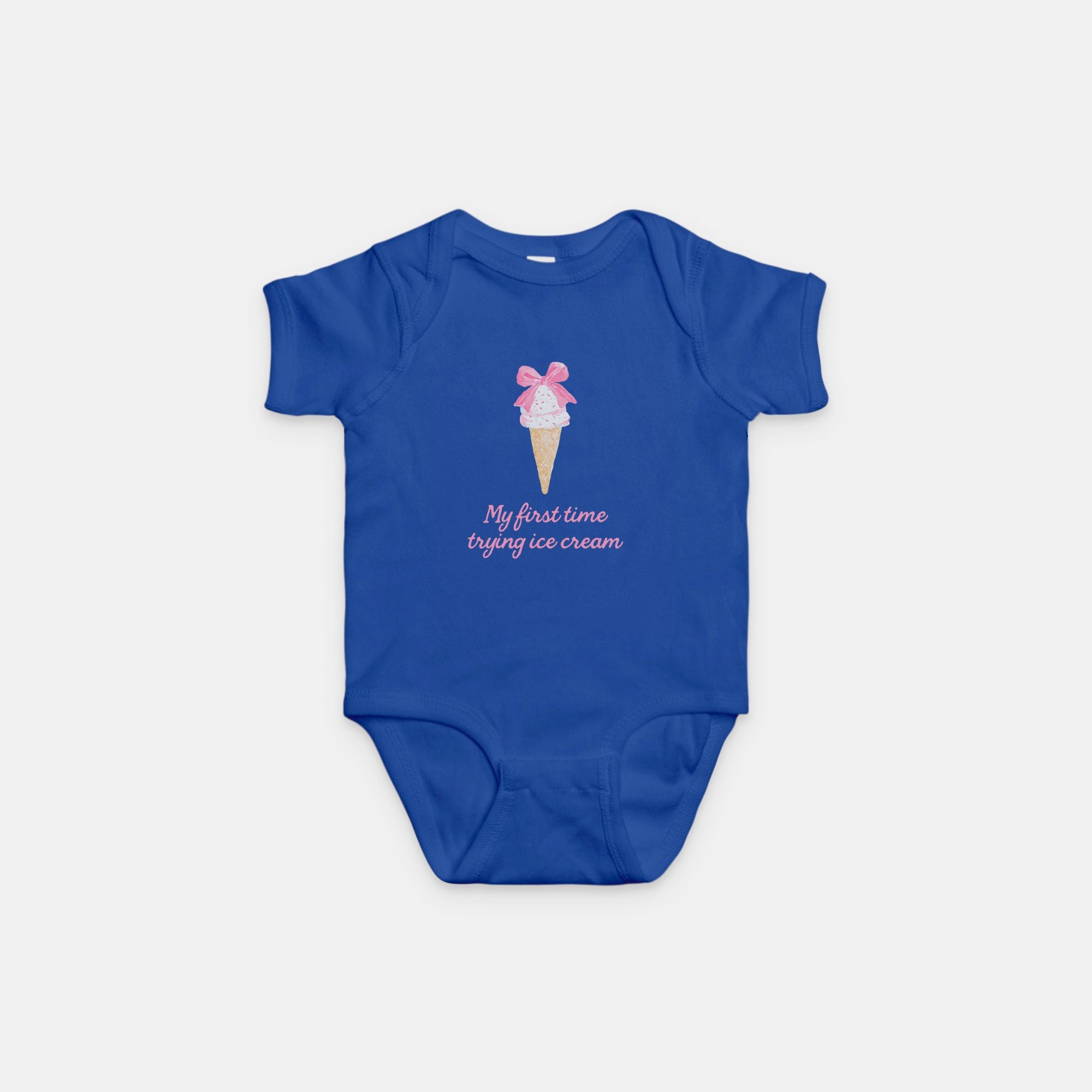 Sugar Bow First Ice Cream Onesie