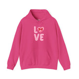 LOVE Mommy & Me Pink Floral Heart Hoodie — Romantic Valentine’s Day Pullover