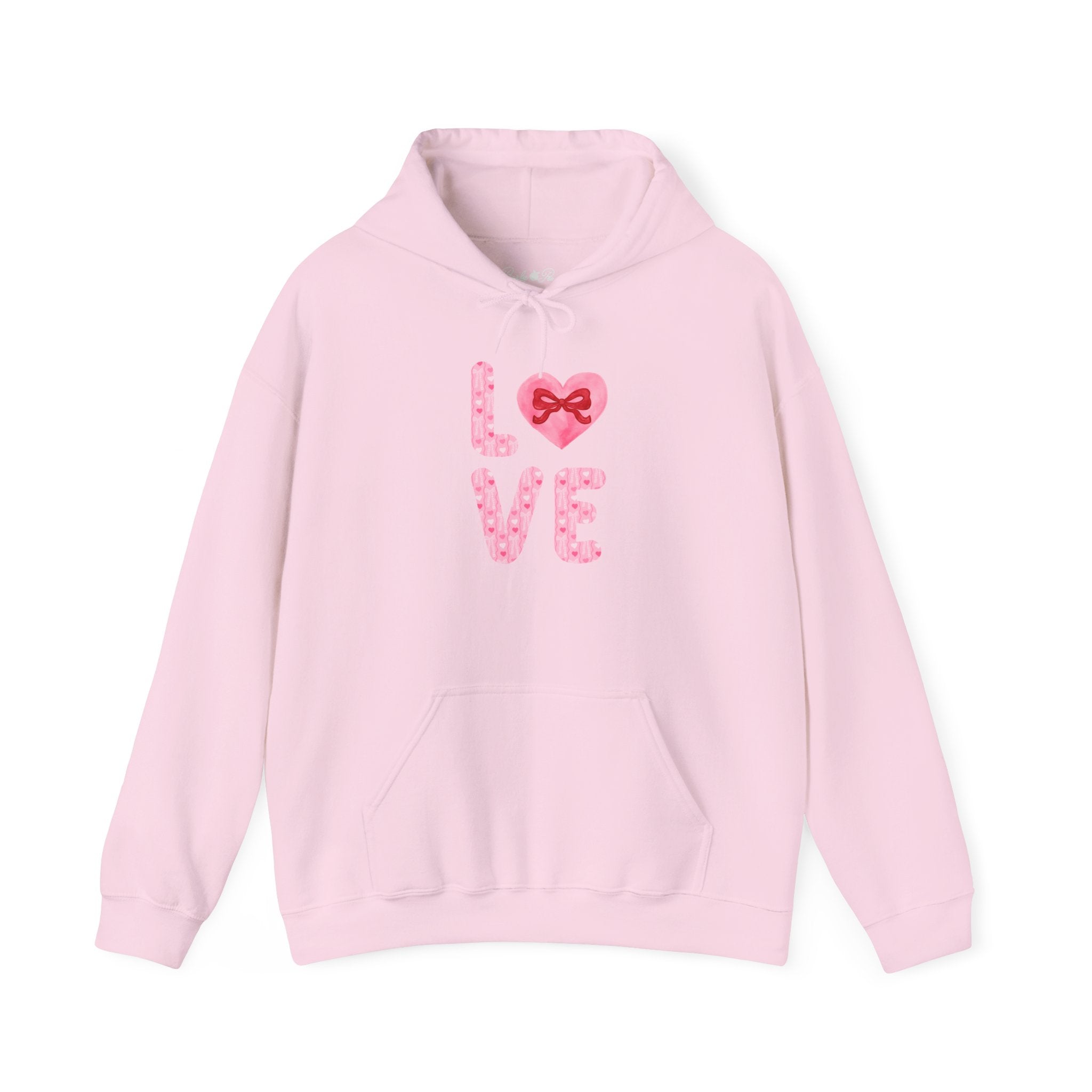 LOVE Mommy & Me Pink Floral Heart Hoodie — Romantic Valentine’s Day Pullover