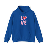 LOVE Mommy & Me Pink Floral Heart Hoodie — Romantic Valentine’s Day Pullover