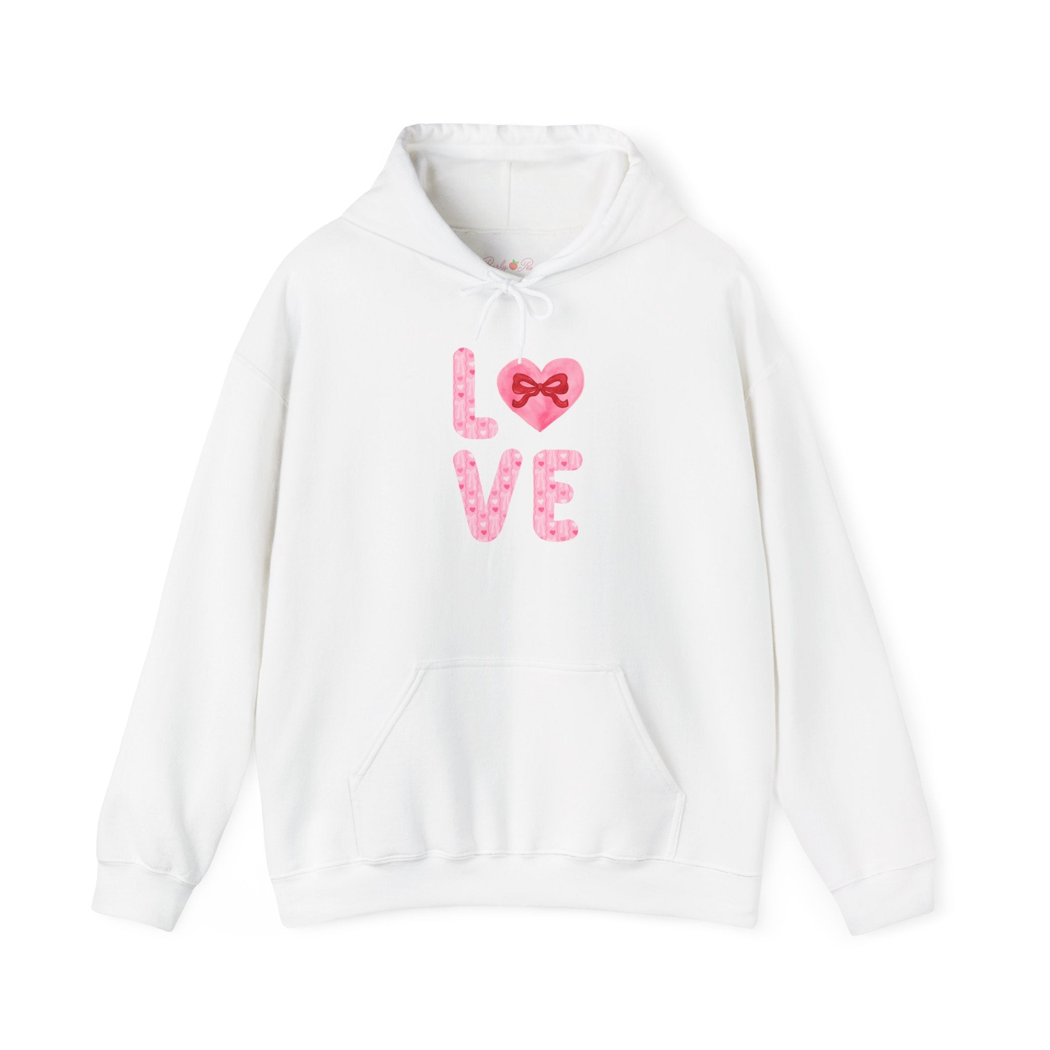 LOVE Mommy & Me Pink Floral Heart Hoodie — Romantic Valentine’s Day Pullover