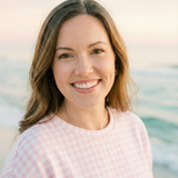 Petal Pink Gingham Crewneck