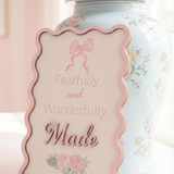 Fearfully & Wonderfully Made Wooden Keepsake Sign