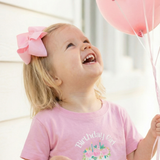 Infant Tee — "Birthday Girl" Pink Floral Cake Baby T‑Shirt