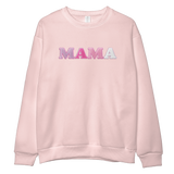 Whimsy Pink Mama Embroidered Sweatshirt